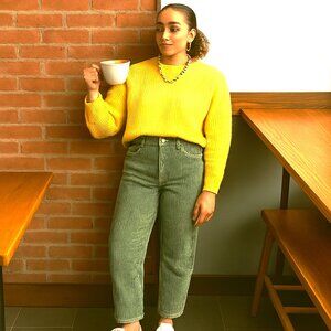 Quicksilver Womens Corduroy Pants 25 Sage Green 100% Cotton 5 Pocket